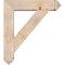 Ekena Millwork Traditional Arts and Crafts Smooth Bracket w/ Offset Brace, Douglas Fir, 7 1/2"W x 32"D x 36"H BKT0806X32X36TRA03SDF - alternate 3